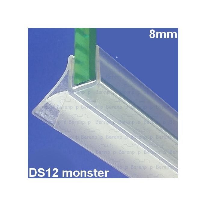 San4U ProfileDay Musterstück Duschgummi Typ DS12 - 2cm Länge und geeignet für Glasdicke 8mm - 3 Klappen