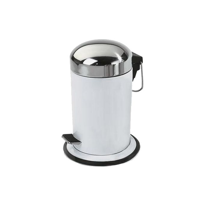 Decor Walther 0608173 TE 30 pedaalemmer 31xø17cm RVS gepolijst/ wit