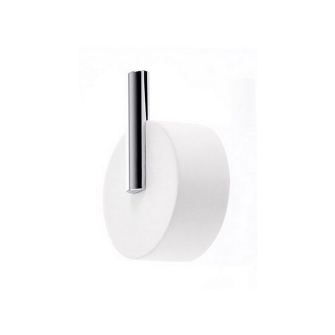Decor Walther 0972754 Stone WHG haak groot chroom/ wit