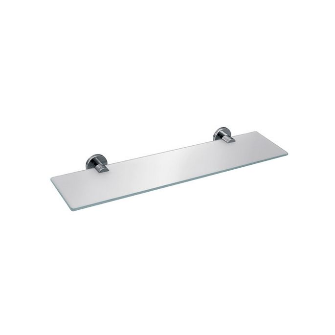 Decor Walther Basic 0531600 BA GLA60 planchet 600mm wit gesatineerd glas/ chroom