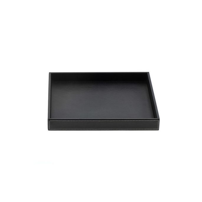 Decor Walther Brownie 0932460 BROWNIE TAB Q schaal/ tray kunstleder zwart