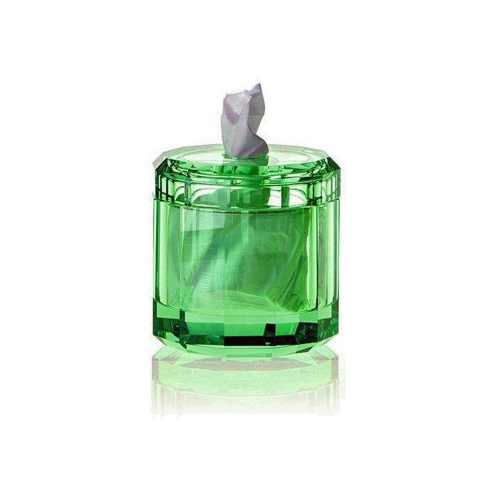 Decor Walther Crystal 0931596 KR KB tissuebox English green Crystal