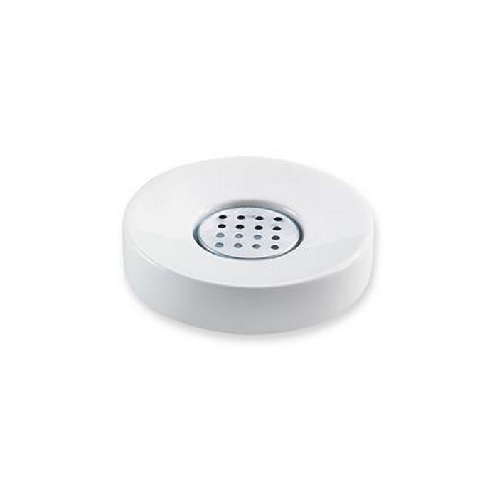 Decor Walther Porcelain 0815200 DW 603 zeepschaal porselein wit/ RVS gepolijst