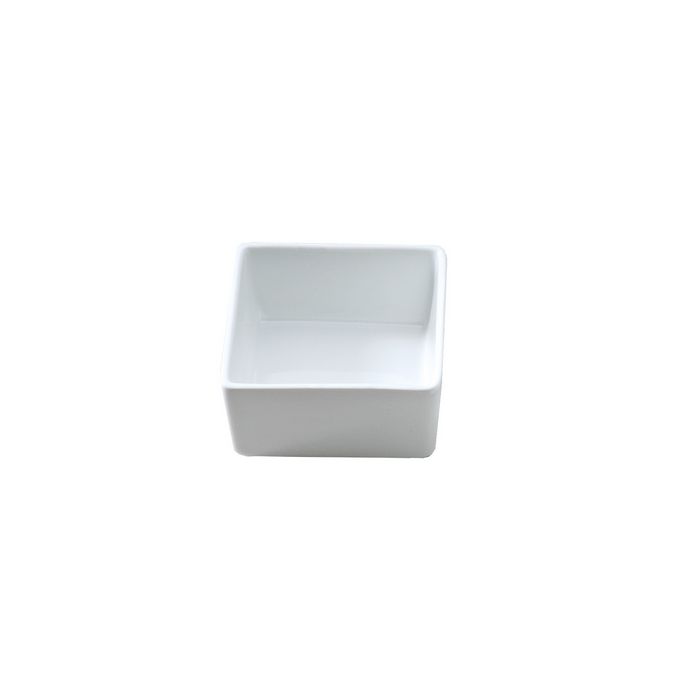 Decor Walther Porcelain 0842950 DW 533 schaal/ tray 9,5x9,5cm porselein wit