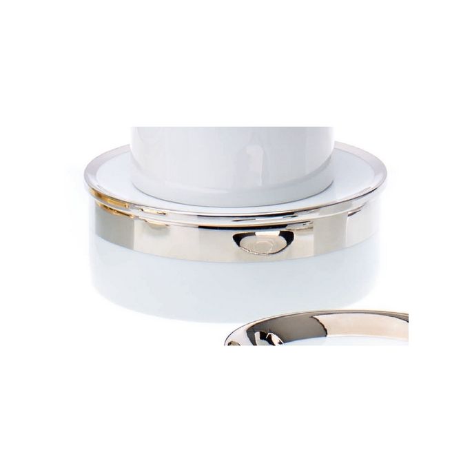 Decor Walther Porcelain 0849100 DMD L box met deksel porselein wit/ platinum