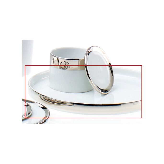 Decor Walther Porcelain 0849520 TAB M schaal ø20cm porselein wit/ goud