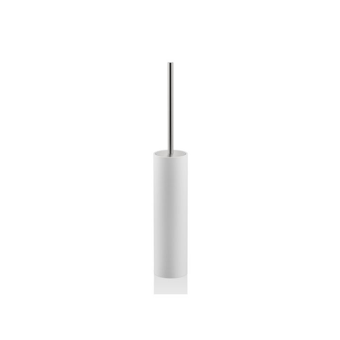 Decor Walther 0970855 Stone SBG toiletborstelgarnituur staand RVS geborsteld/ wit