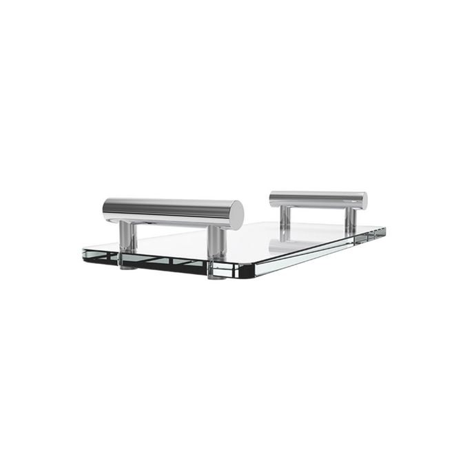 Decor Walther Bar 0857082 BAR TAB tray 33x17cm helder glas/ mat goud