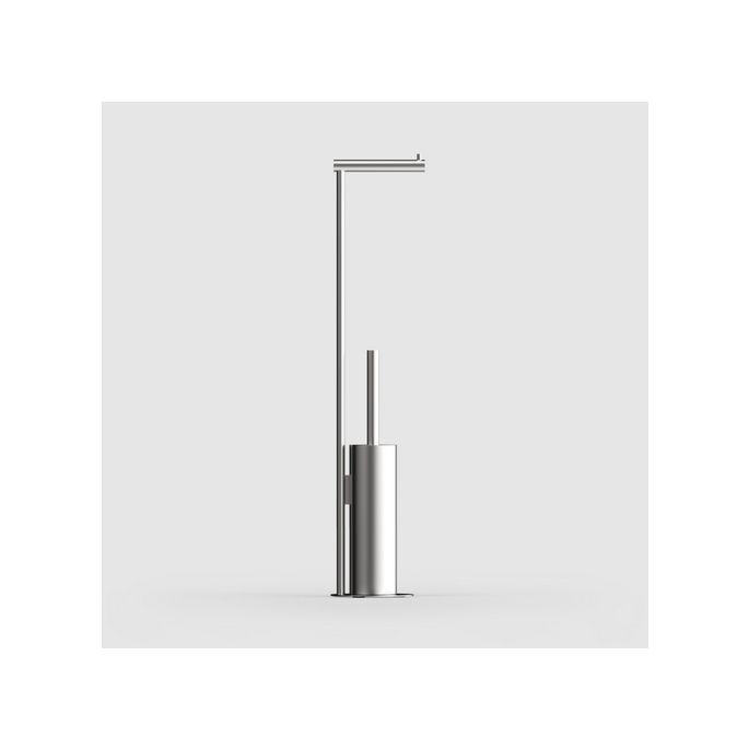 Decor Walther Bar 0861576 BAR SBK toiletborstelgarnituur met toiletrolhouder standaard geborsteld edelstaal