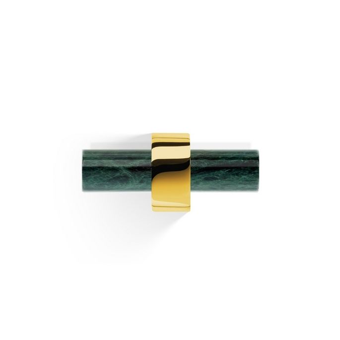 Decor Walther Century 0586320 CENTURY HAK2 dubbele haak groen marmer/ goud