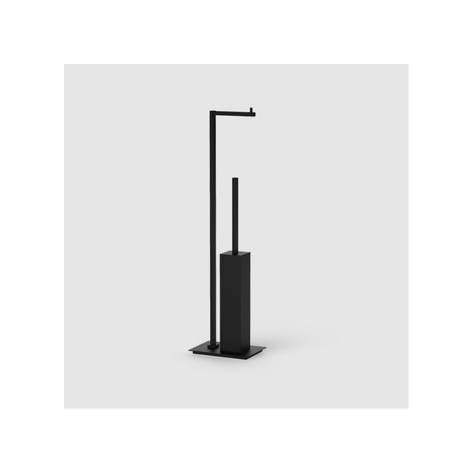 Decor Walther Corner 0860560 CO SBK toiletborstelhouder/ toiletrolhouder standaard mat zwart