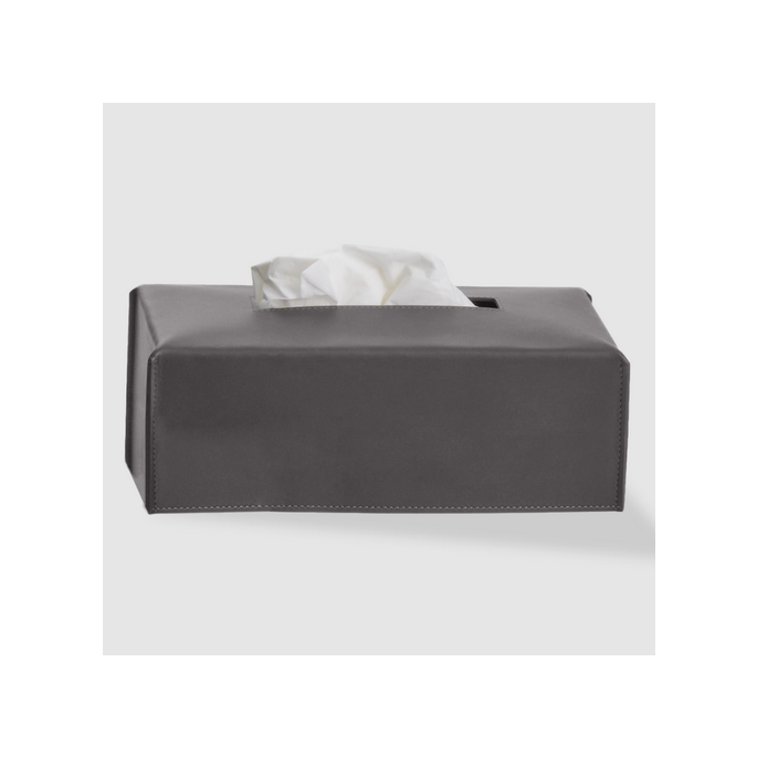 Decor Walther Nappa 0938093 NAPPA KB tissuehouder echt leer smokey grijs