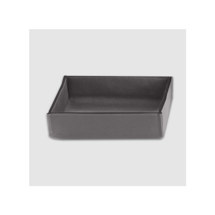 Decor Walther Nappa 0938393 NAPPA TAB S multi box zonder deksel echt leer smokey grijs