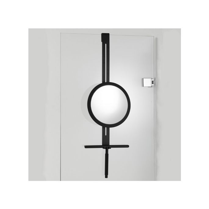 Decor Walther Shower 0123360 HANG UP 5X vergrootspiegel voor douchewand 5x mat zwart