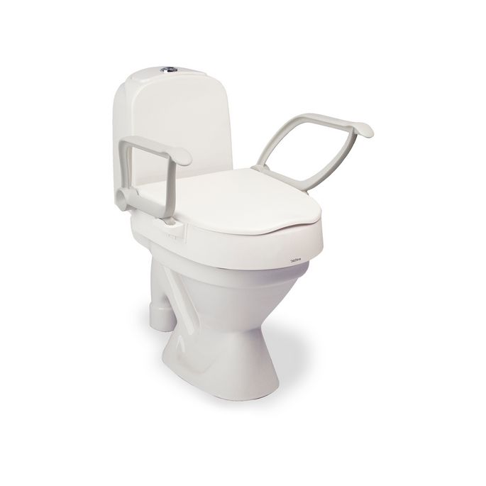 Etac Cloo 80301214 toiletverhoger met deksel en armsteunen verhoging 6 en 10cm wit