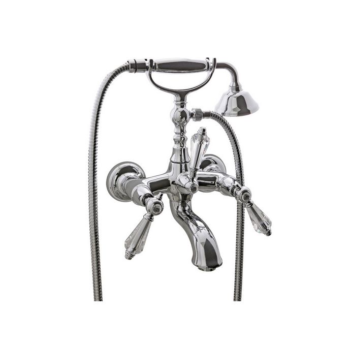Fima Carlo Frattini Herend Chic F5404CBR badkraan opbouw 2-greeps met garnituur brons