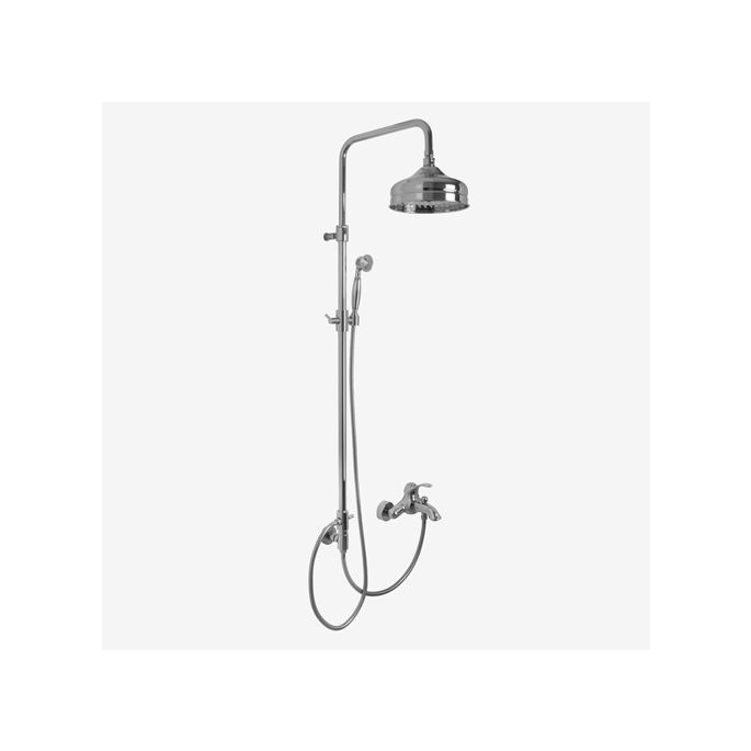 Fima Carlo Frattini Lamp F33042BR badkraan opbouw 1-greeps met doucheset brons