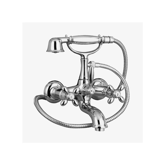 Fima Carlo Frattini Olivia F5004SN bath faucet construction 2-handles with brushed nickel