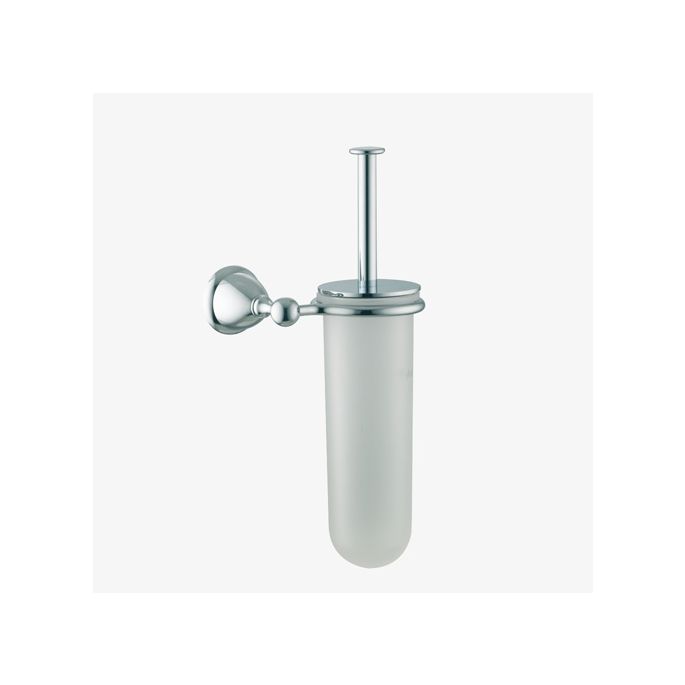 Fima Carlo Frattini Style F60461OR toiletborstelgarnituur wit gesatineerd glas/ goud