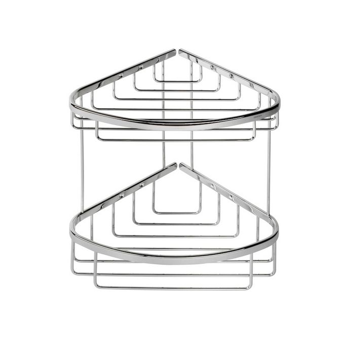 Geesa Basket 183 fles- en sponshouder hoekmodel dubbel chroom