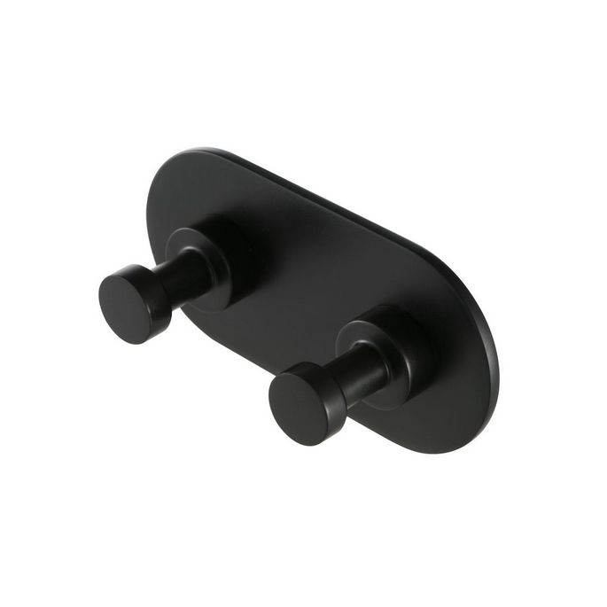 Geesa Nemox Black 91651506 dubbele haak mat zwart