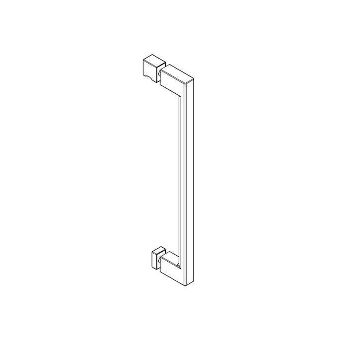 HSK E100140-35-41 greep hoekig chroom