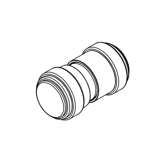 HSK E100140-53-41 knopgreep (kort-lang) chroom