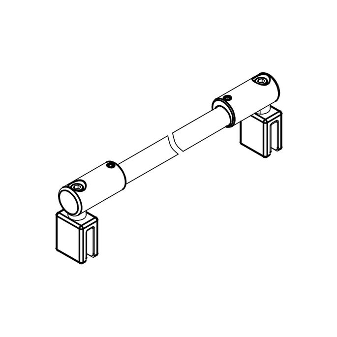 HSK E100321-41 stabilisatiesteun 120cm chroom