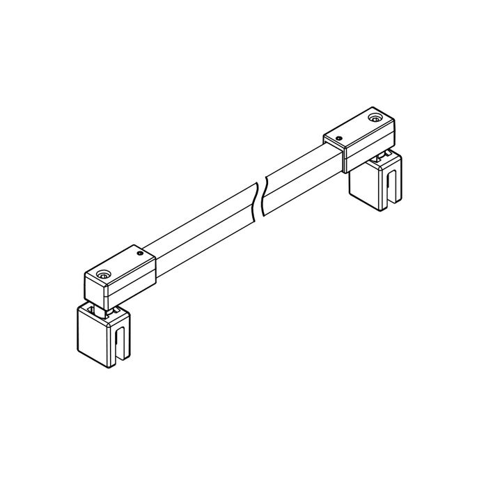 HSK E100341-41 stabilisatiesteun 120cm chroom