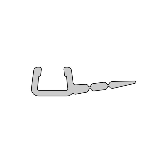 HSK E55065 verticaal afdichtingsprofiel 200cm, 6mm