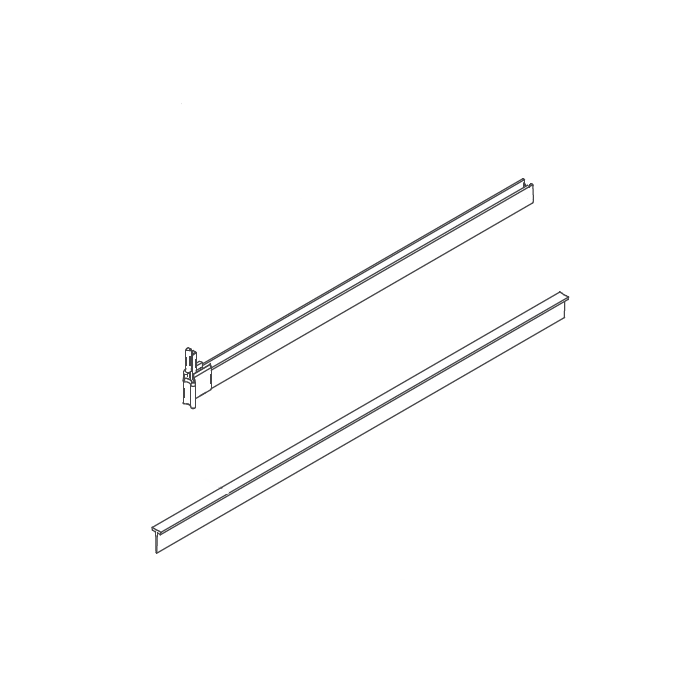 HSK Exklusiv E85058 glasdorpellijst met eindkapje voor draaideur rechts, 6mm *niet meer leverbaar*