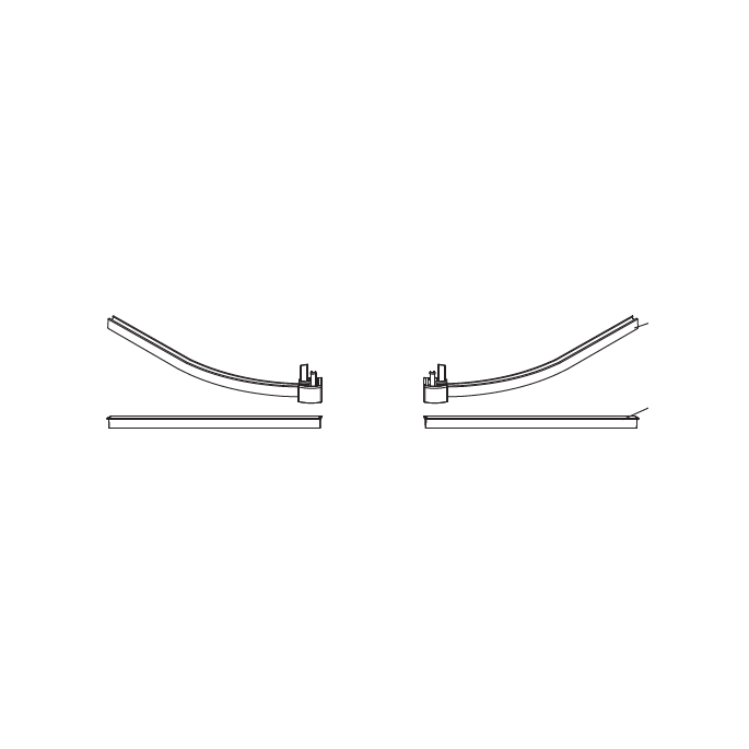 HSK Exklusiv E85059 glasdorpellijsten met eindkapjes chroom tbv 2-delige kwartronde deuren L + R, 6mm *niet meer leverbaar*
