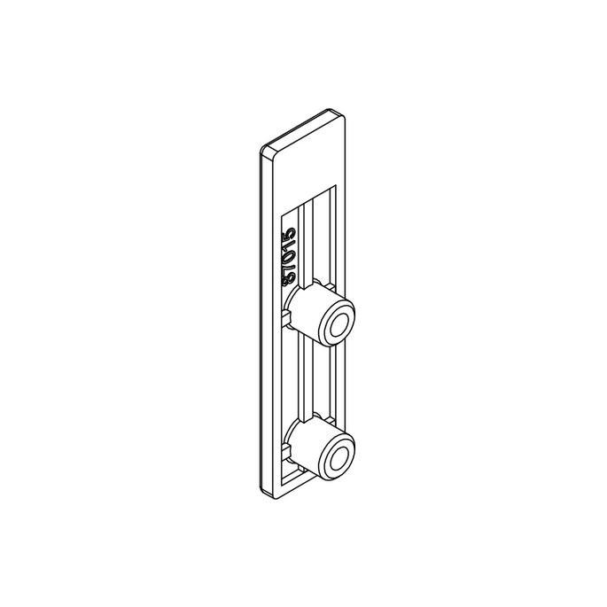 HSK Kienle E100311-U-41 achterplaat voor wandhouder beneden, chroom