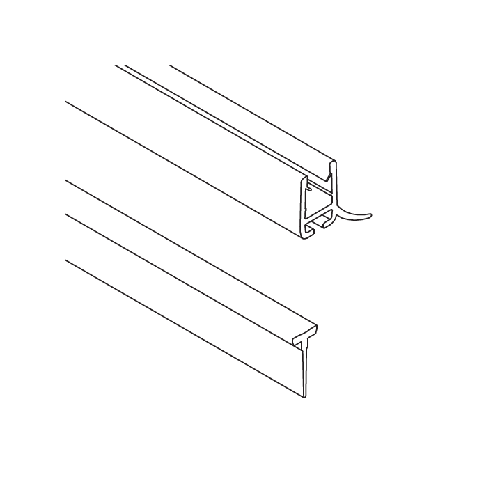 HSK Walk In Easy E74058 afwaterprofiel 35cm tbv onderzijde draaibaar deel *niet meer leverbaar*