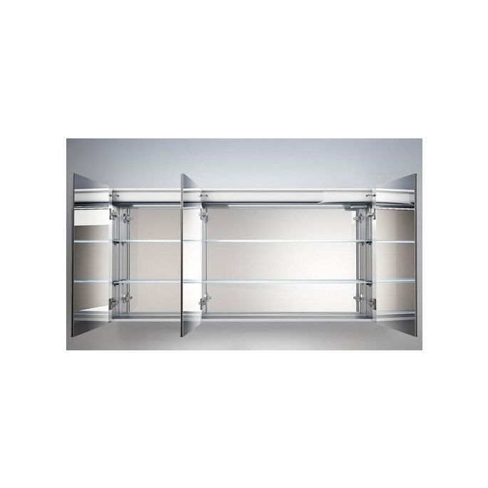 Hipp Design SPV 14060 aluminium spiegelkast 160x70cm met verticale LED banen en spiegelverwarming