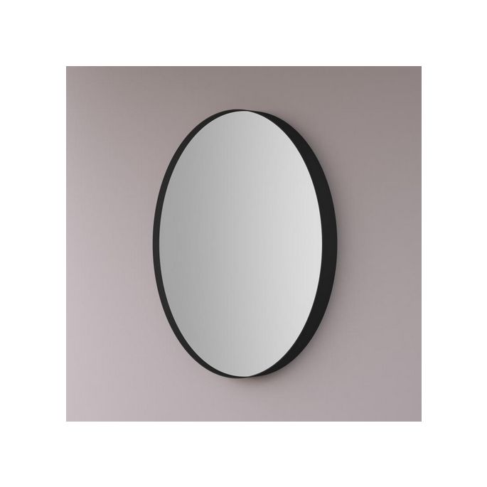 Hipp Design SPV 8280 BLI spiegel op mat zwart industrieel metalen frame 80x80cm