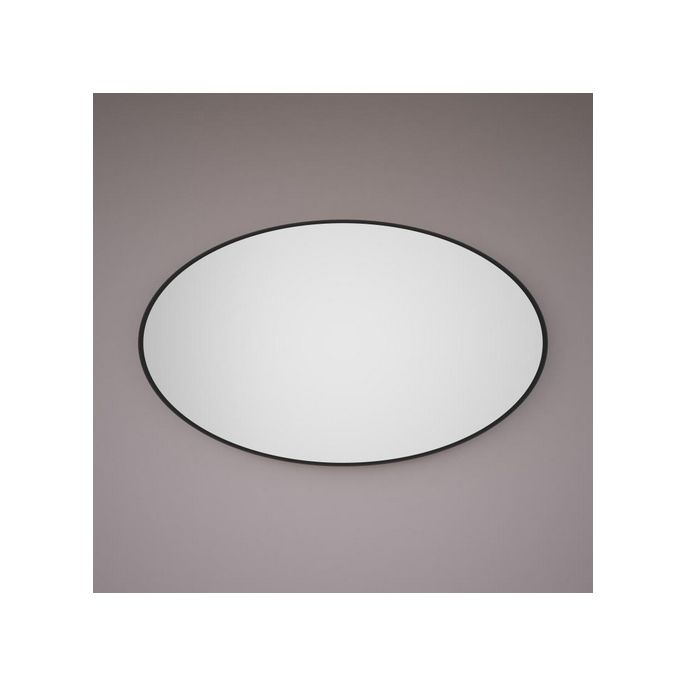 Hipp Design SPV 85120 BLI spiegel op mat zwart industrieel metalen frame 120x60cm