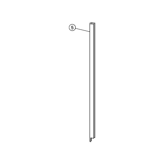 Huppe 2003, 059033 verticale afdichtingsstrip