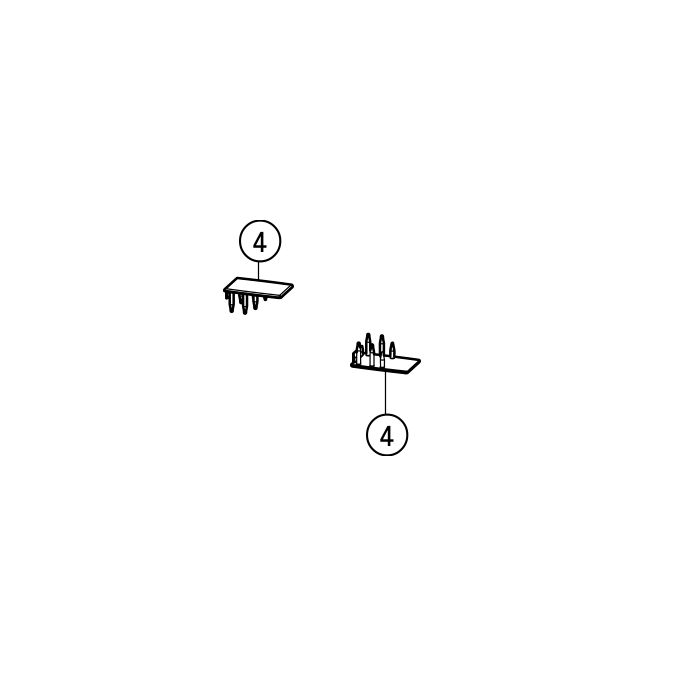 Huppe Design pure, 025162 set afdekkapjes