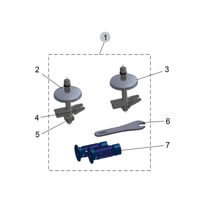 Ideal Standard Connect Air TV04767 set van 2 scharnieren chroom