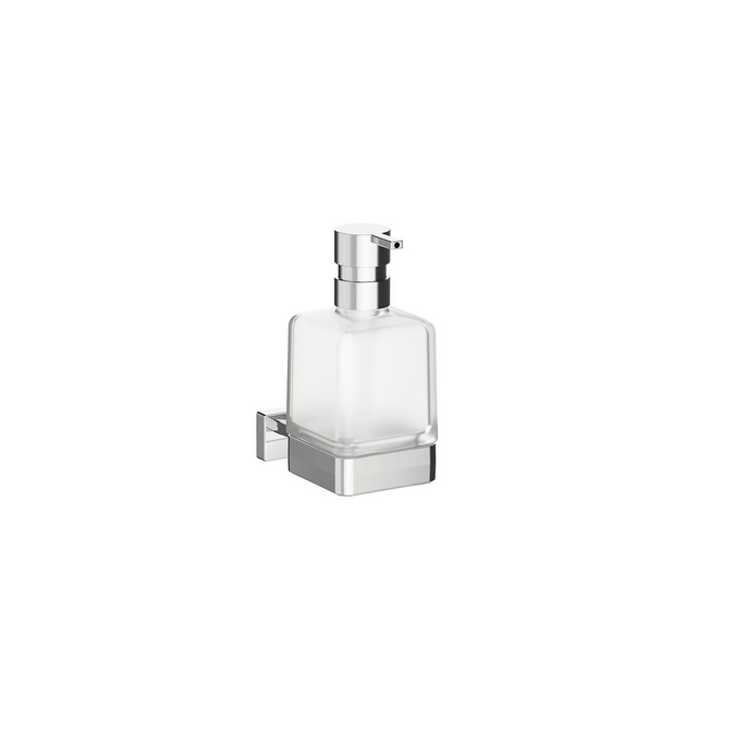 Inda Lea 1800 A18120CR21 zeepdispenser gesatineerd glas chroom