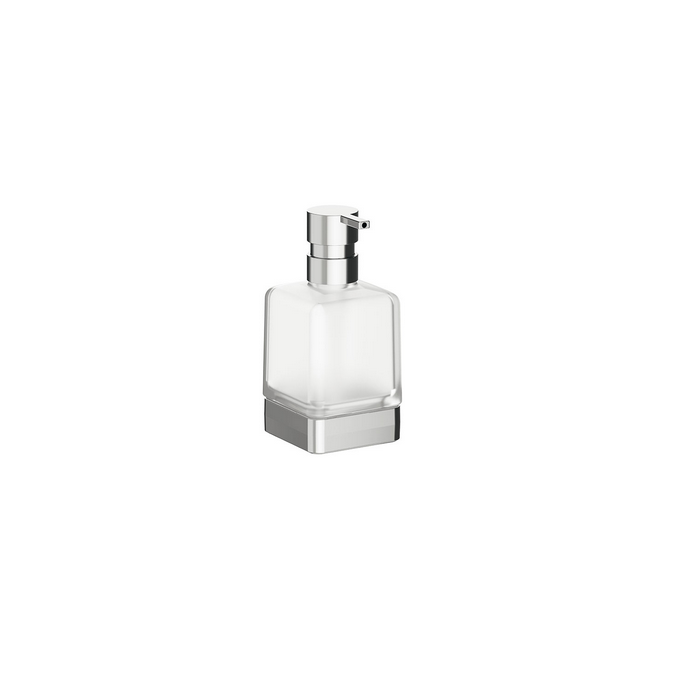 Inda Lea 1800 A1812ZCR21 zeepdispenser gesatineerd glas chroom