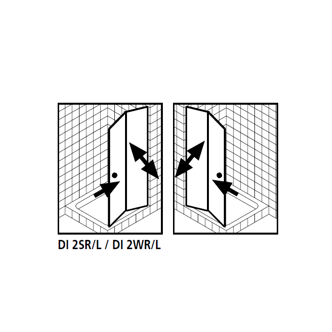 Kermi 2534118 set spatwaterdichtingen 2 x 98,5cm - 6mm