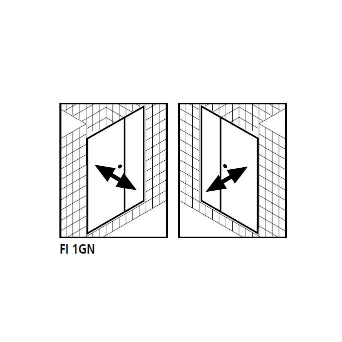 Kermi 2534054 spatwaterdichting 1 x 98,5cm - 6mm