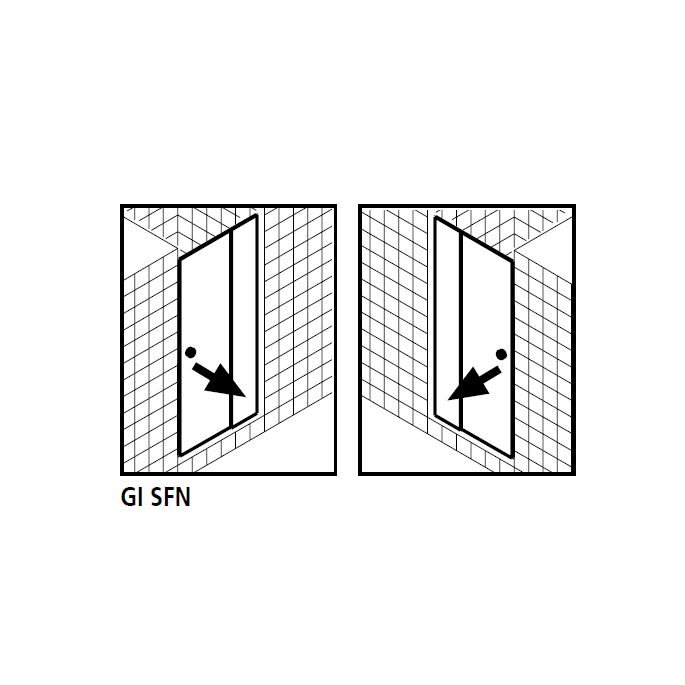 Kermi 2534060 spatwaterdichting 1 x 98,5cm - 6mm