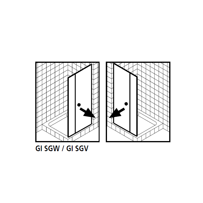 Kermi 2534060 spatwaterdichting 1 x 98,5cm - 6mm