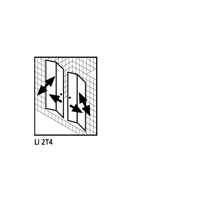 Kermi 2534986 set spatwaterdichtingen 2 x 98,5cm - 5mm