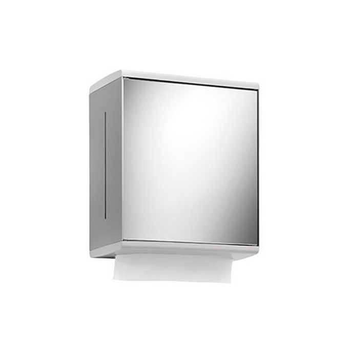 Keuco Moll 12785010100 houder voor papieren handdoeken (scharnier rechts) aluminium zilver/ wit