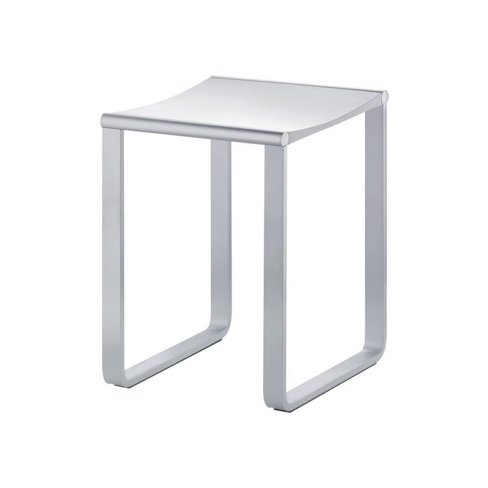 Keuco Collectie Plan 14982170038 bathroom stool aluminium silver anodized/ light grey (RAL 7035)