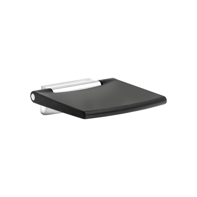 Keuco Collectie Plan 14983010037 klapzitting verchroomd/ zwartgrijs (RAL 7021)